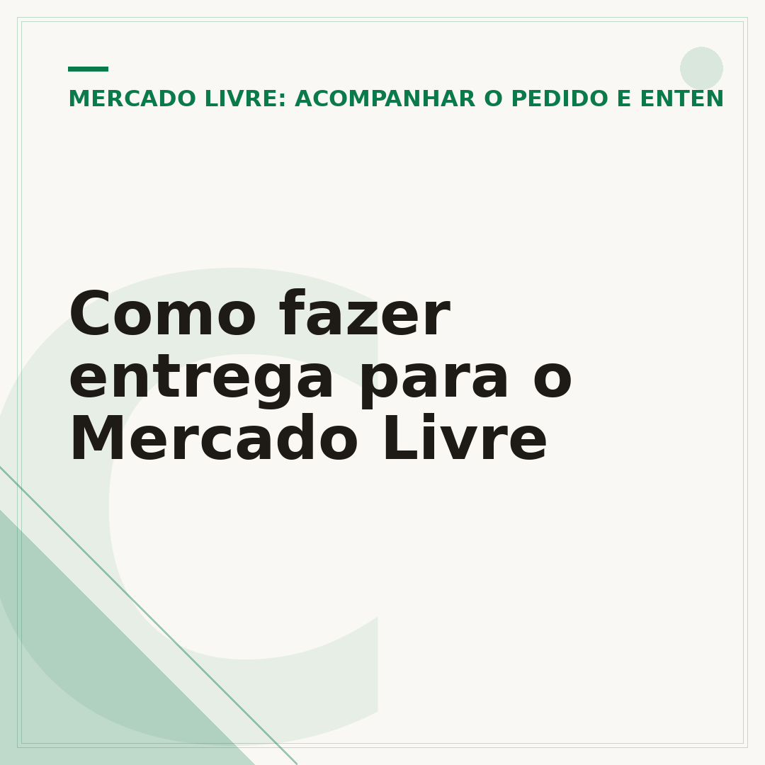 Como fazer entrega para o Mercado Livre