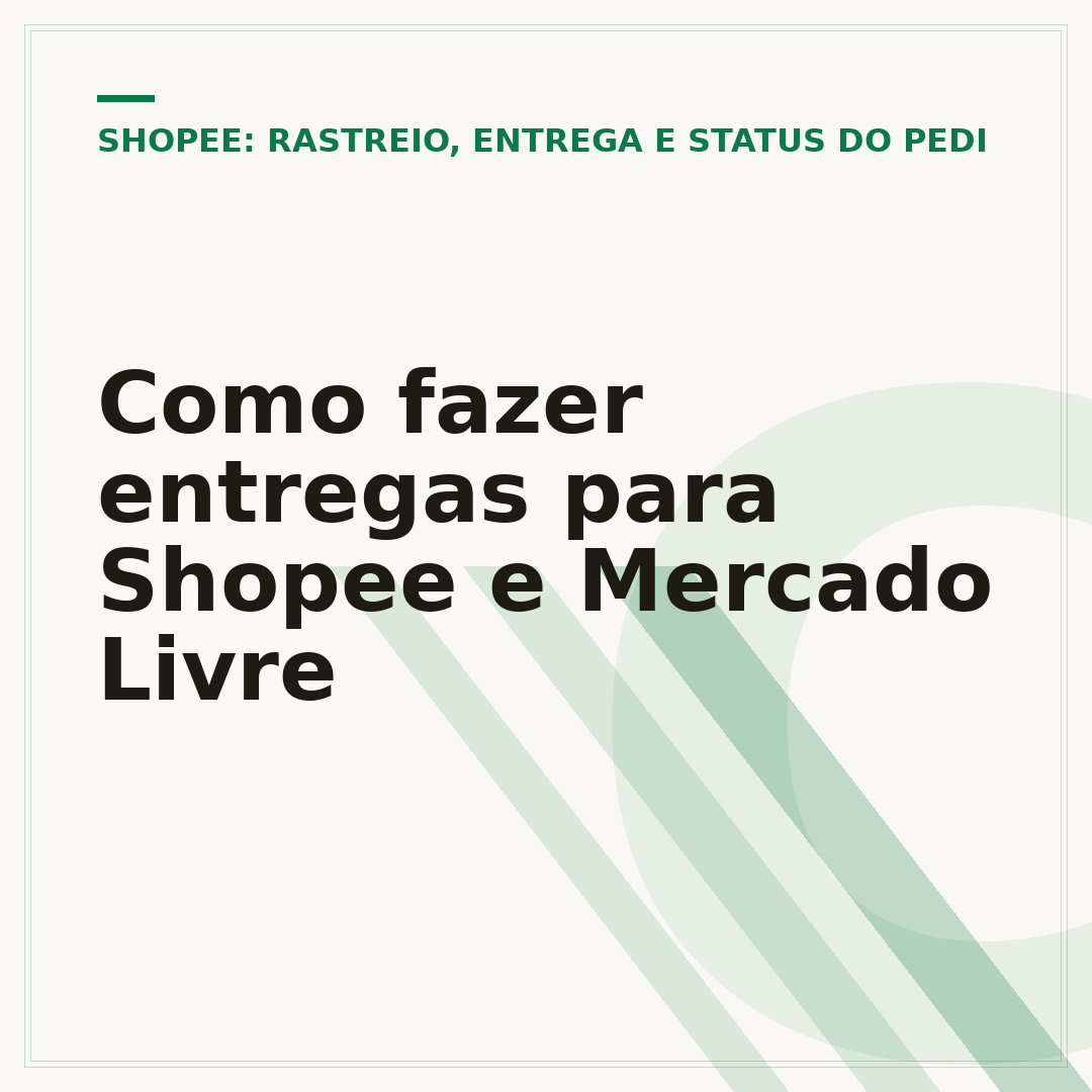 Como fazer entregas para Shopee e Mercado Livre