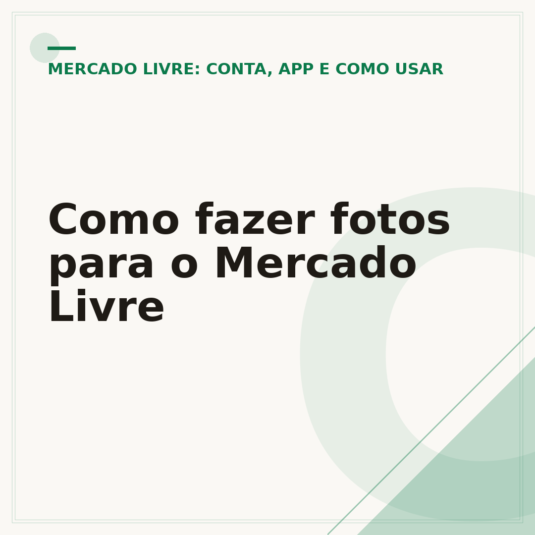 Como fazer fotos para o Mercado Livre