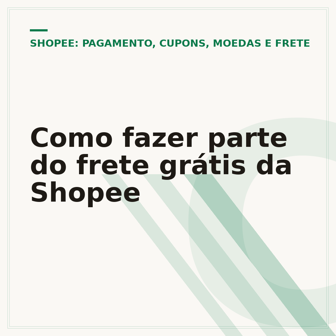 Como fazer parte do frete grátis da Shopee