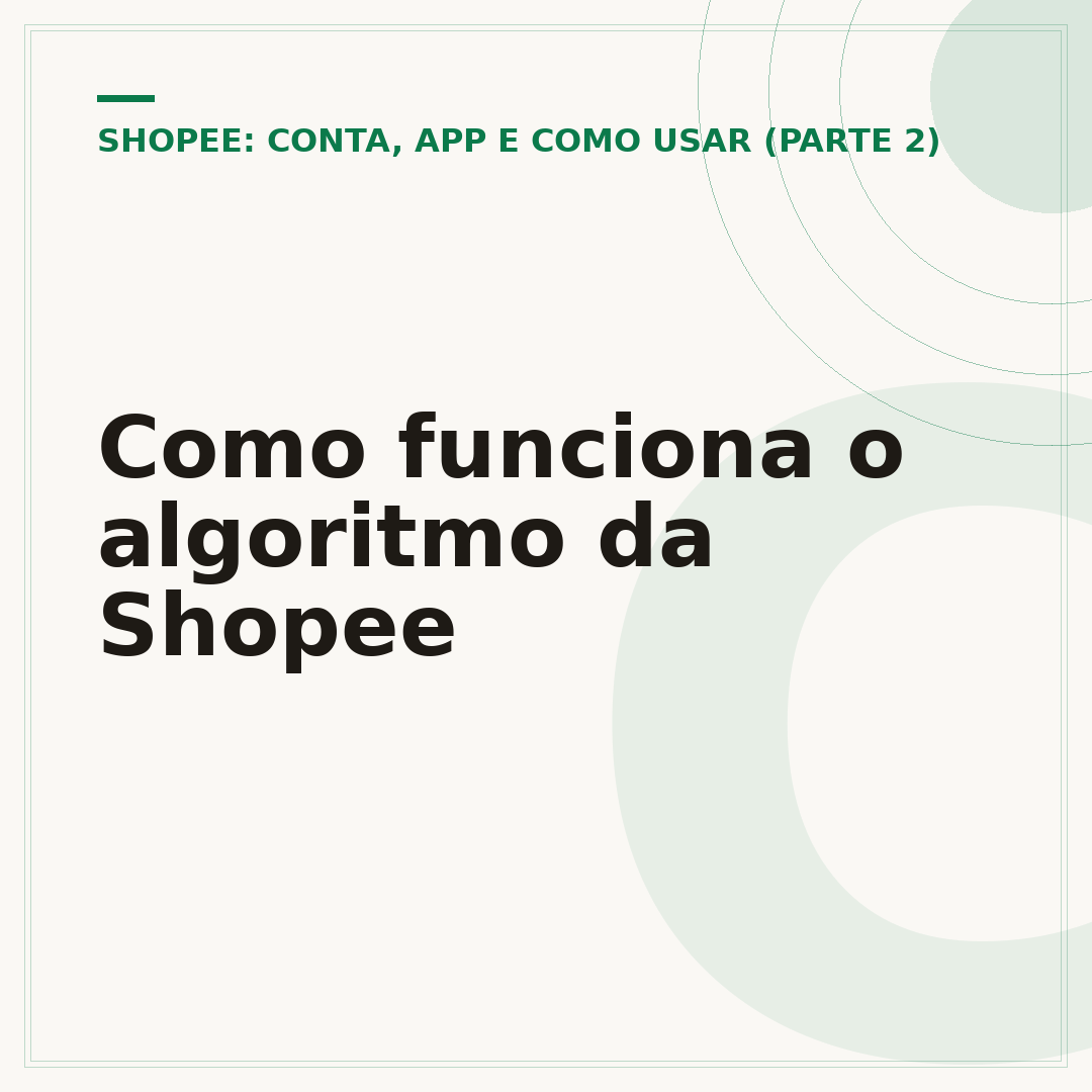 Como funciona o algoritmo da Shopee
