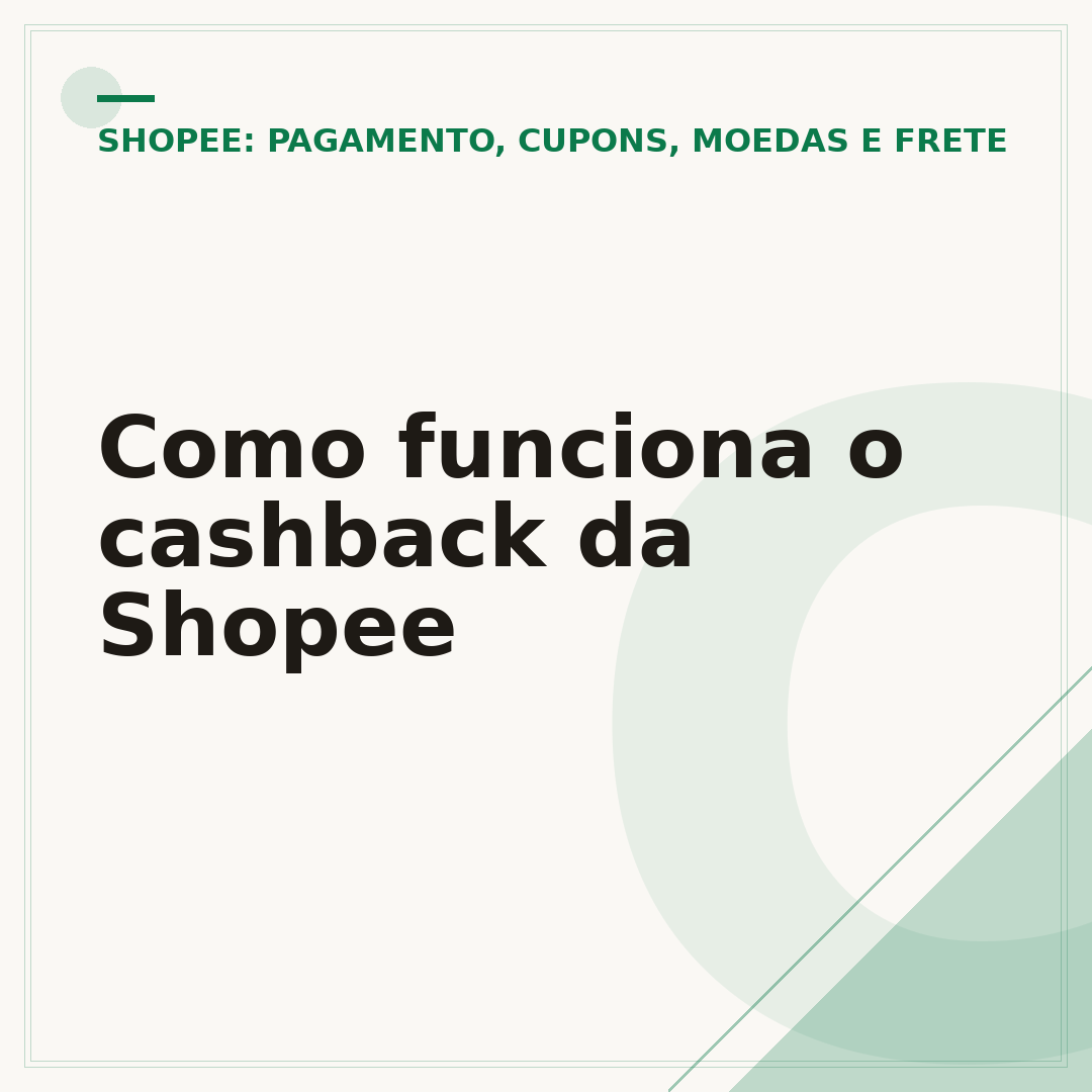 Como funciona o cashback da Shopee