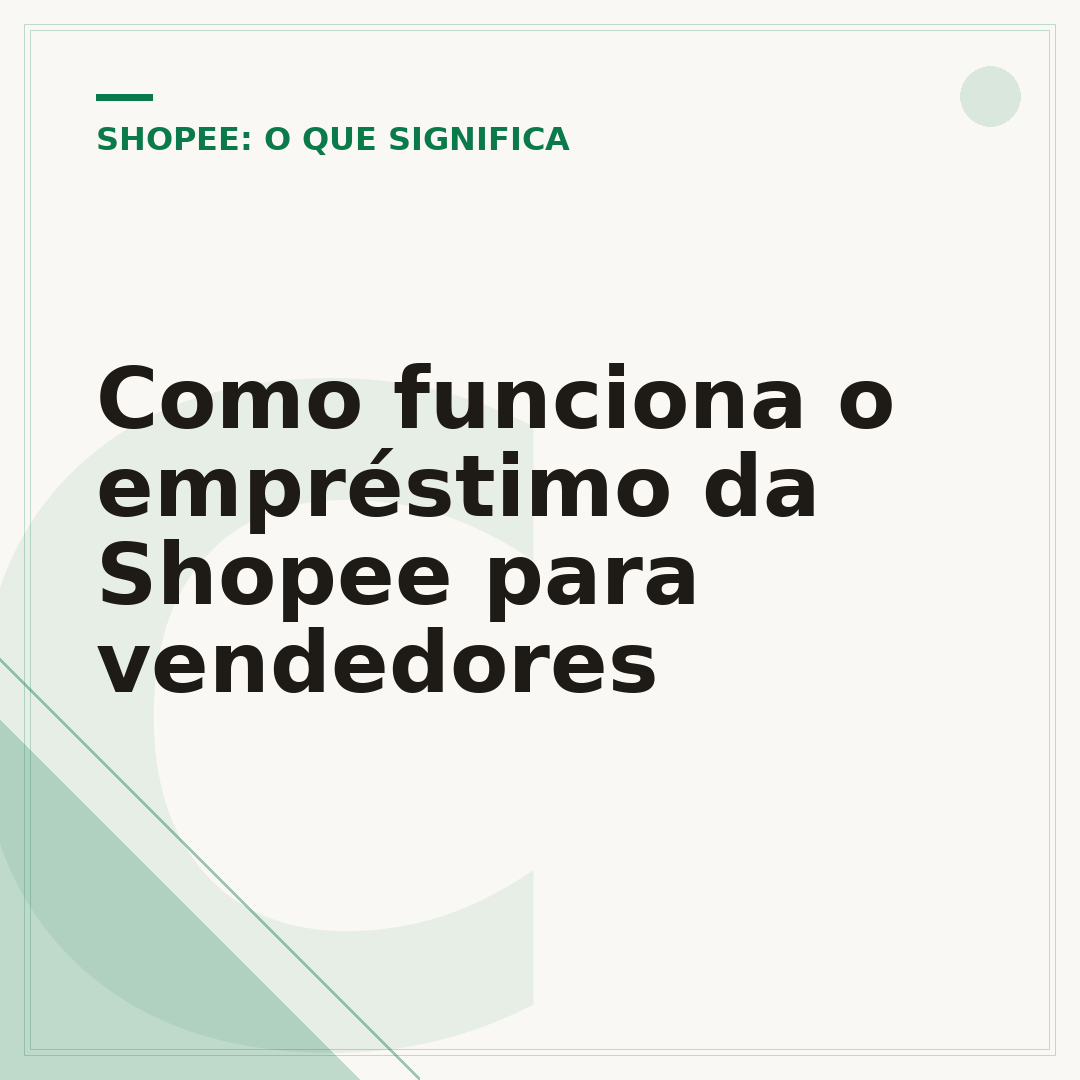Como funciona o empréstimo da Shopee para vendedores