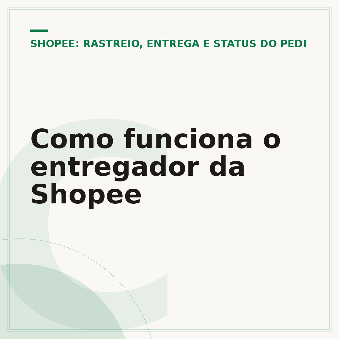 Como funciona o entregador da Shopee