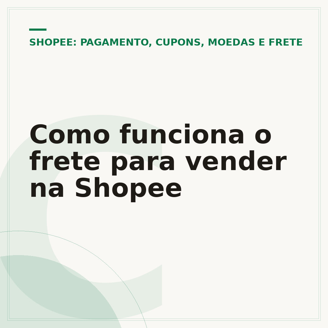 Como funciona o frete para vender na Shopee