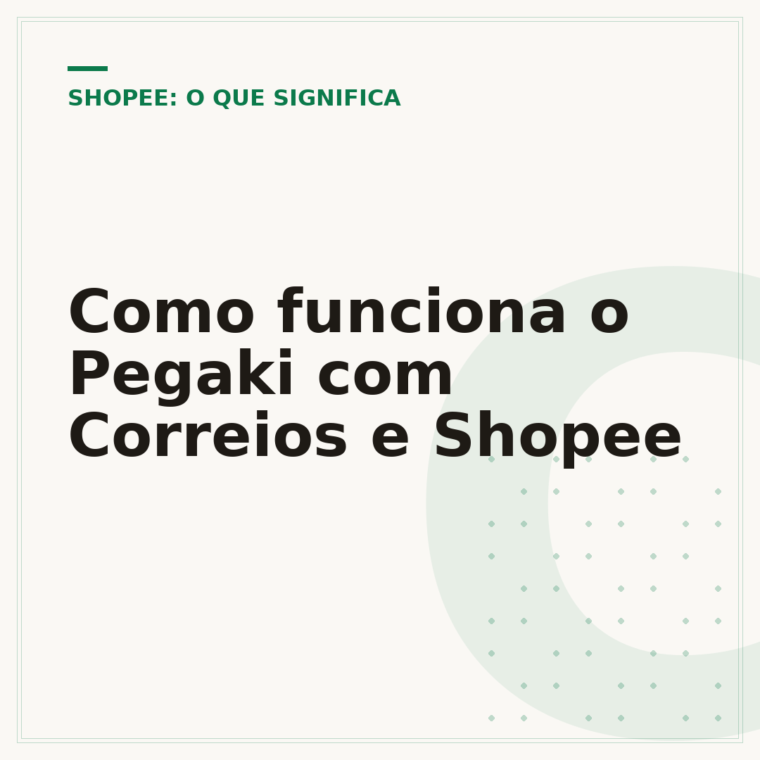 Como funciona o Pegaki com Correios e Shopee