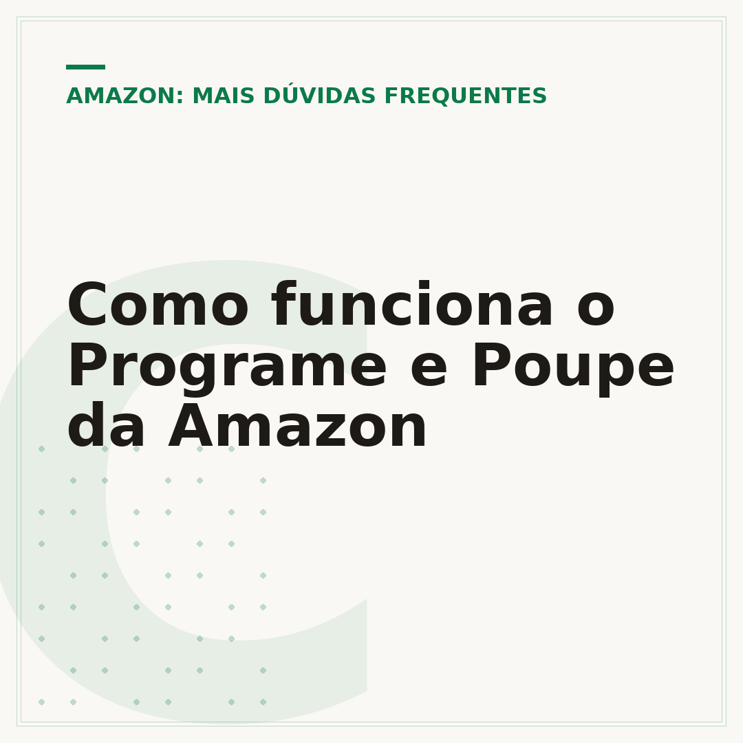 Como funciona o Programe e Poupe da Amazon
