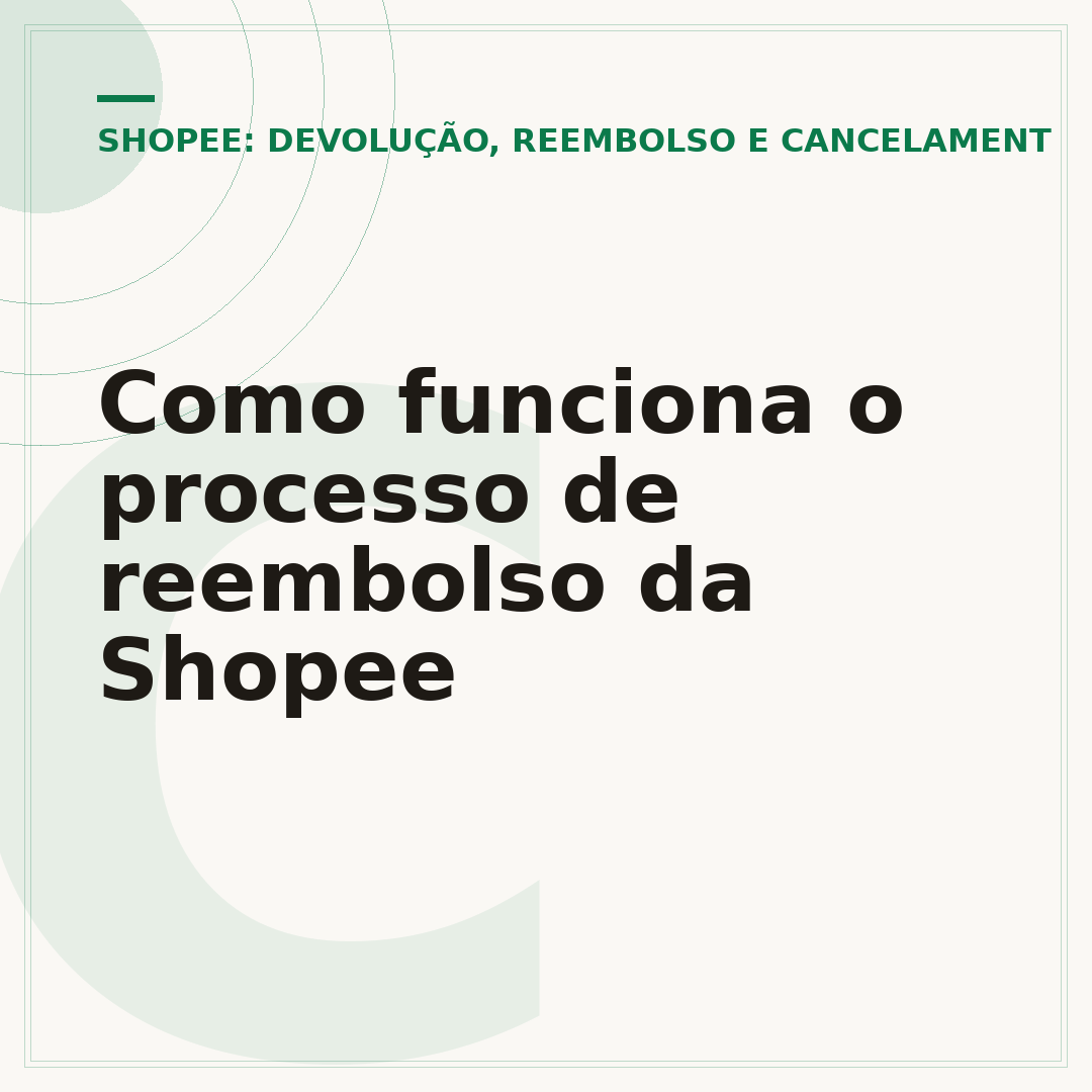 Como funciona o processo de reembolso da Shopee