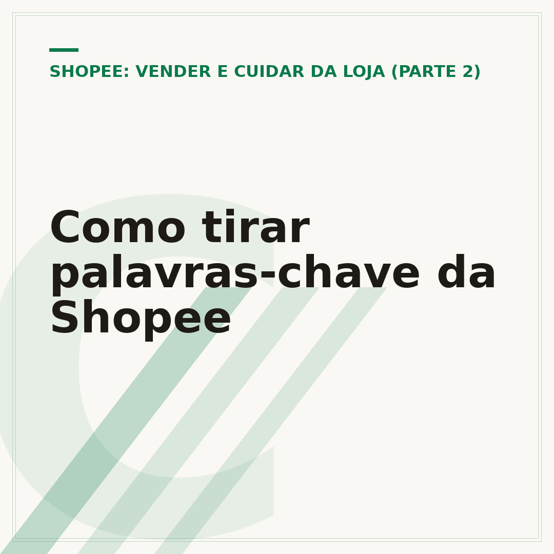 Como tirar palavras-chave da Shopee