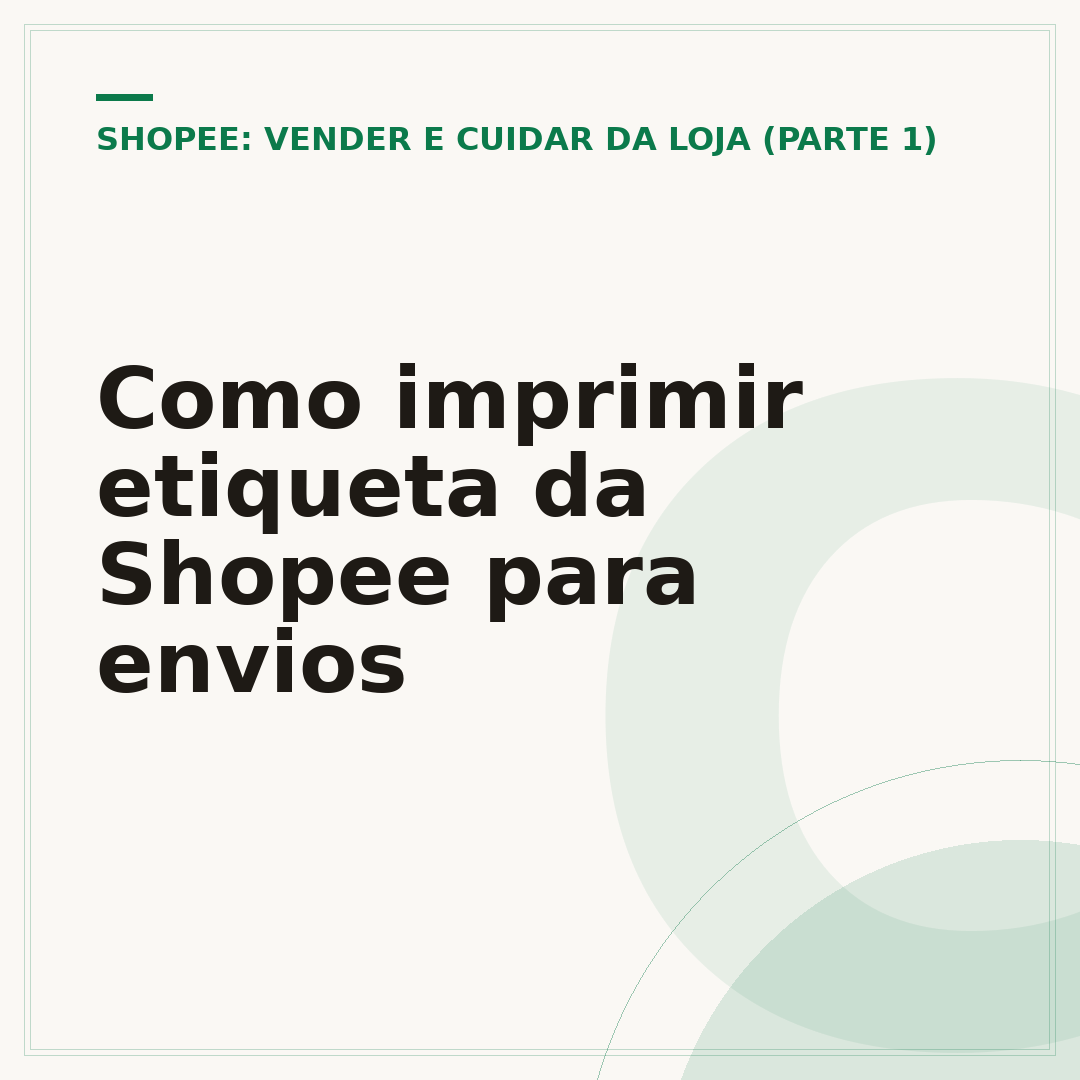 Como imprimir etiqueta da Shopee para envios