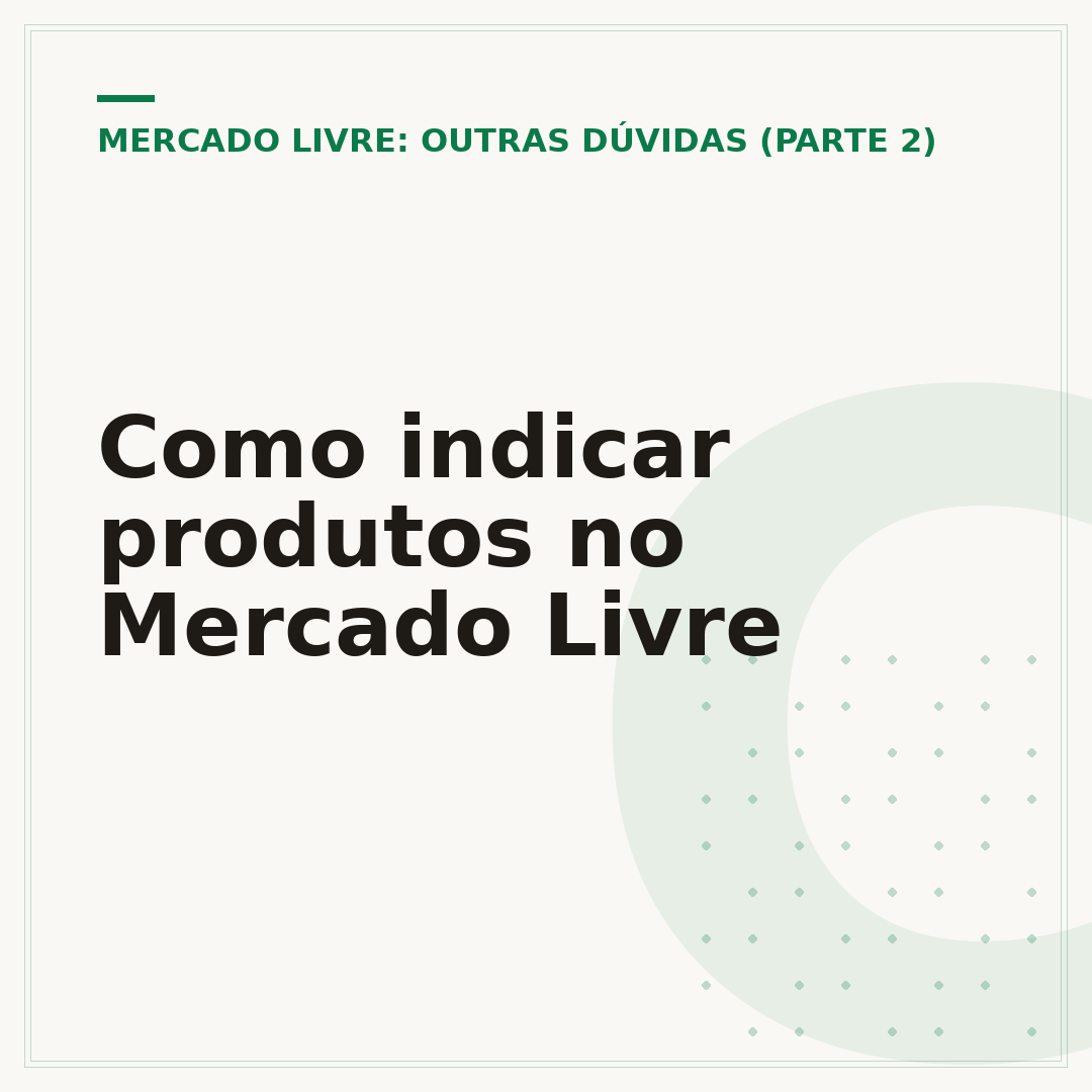 Como indicar produtos no Mercado Livre
