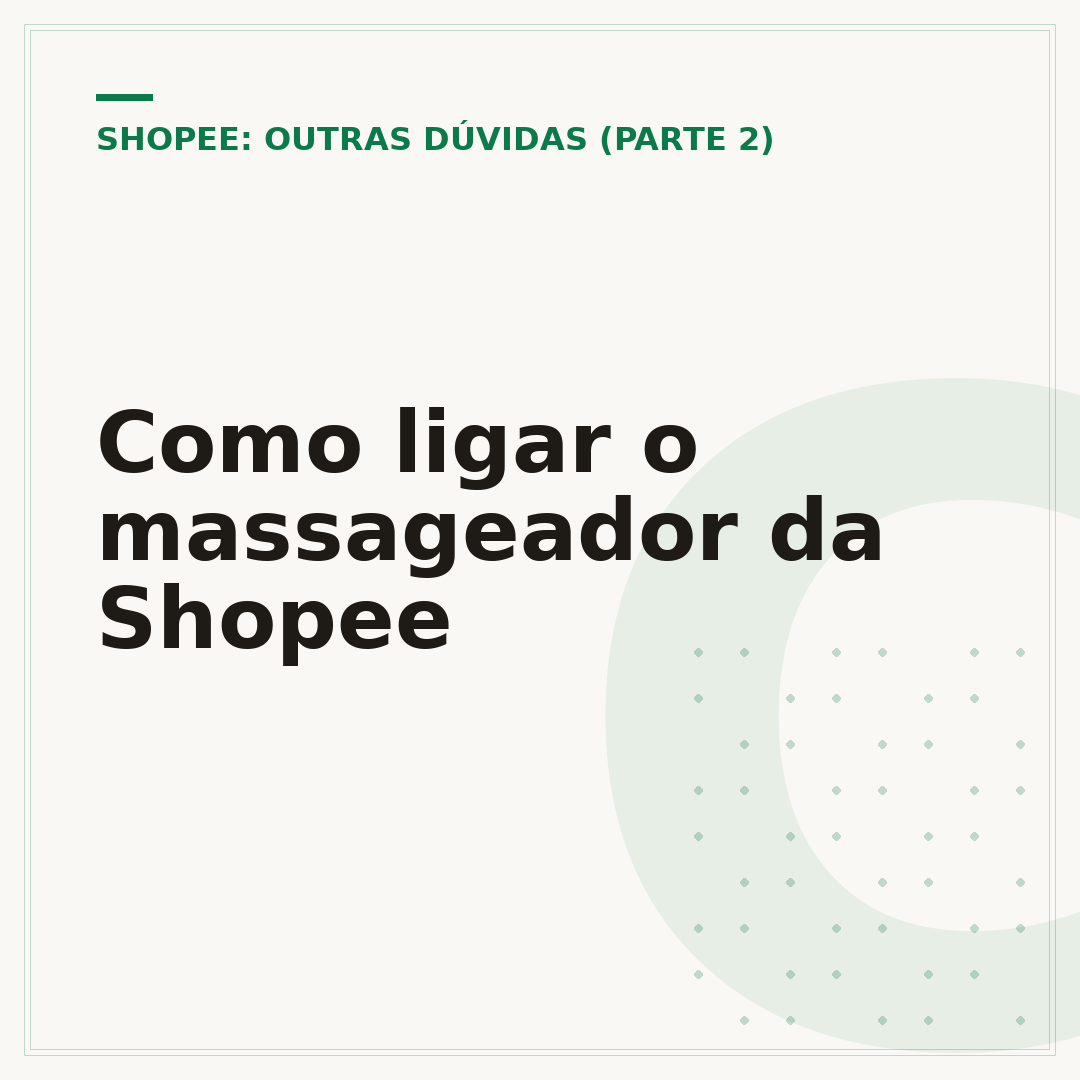 Como ligar o massageador da Shopee