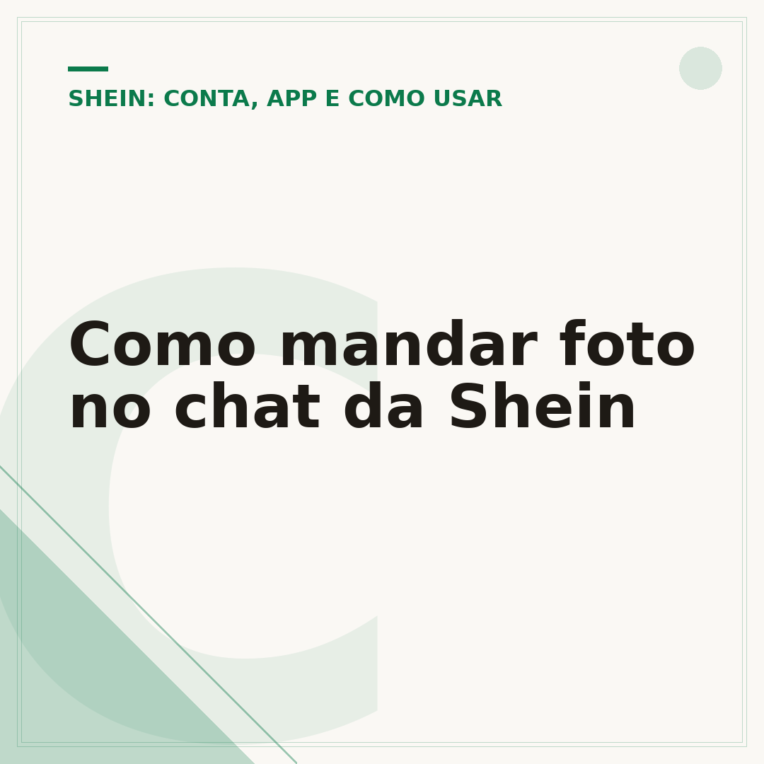 Como mandar foto no chat da Shein