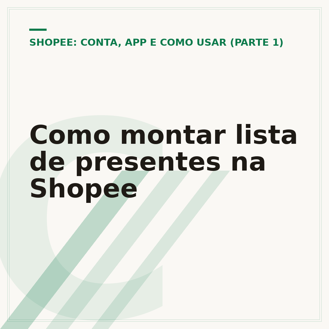 Como montar lista de presentes na Shopee