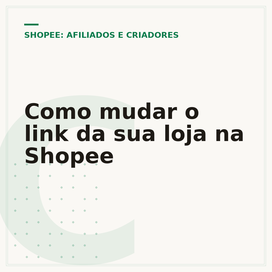 Como mudar o link da sua loja na Shopee