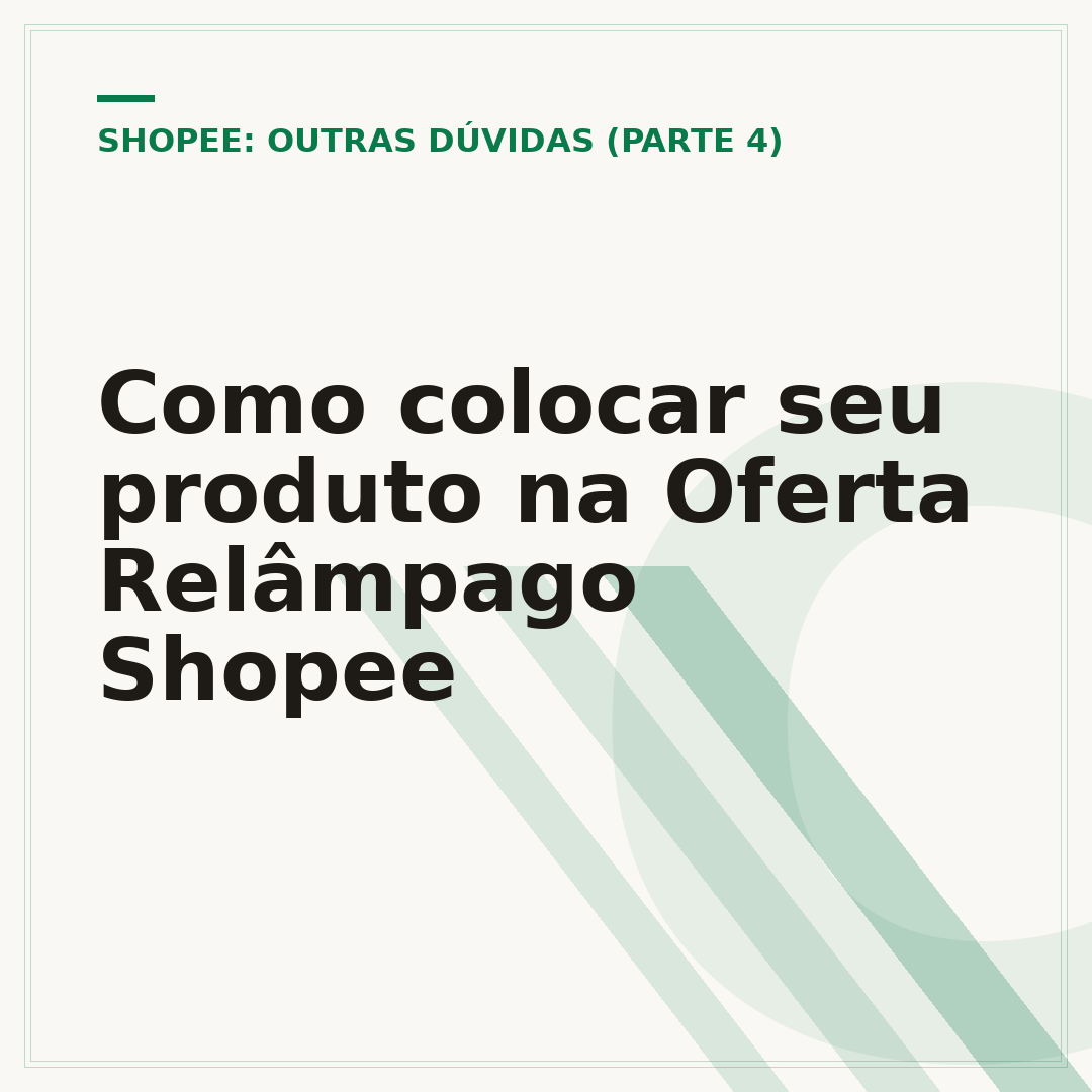 Como colocar seu produto na Oferta Relâmpago Shopee