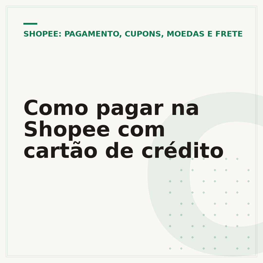 Como pagar na Shopee com cartão de crédito