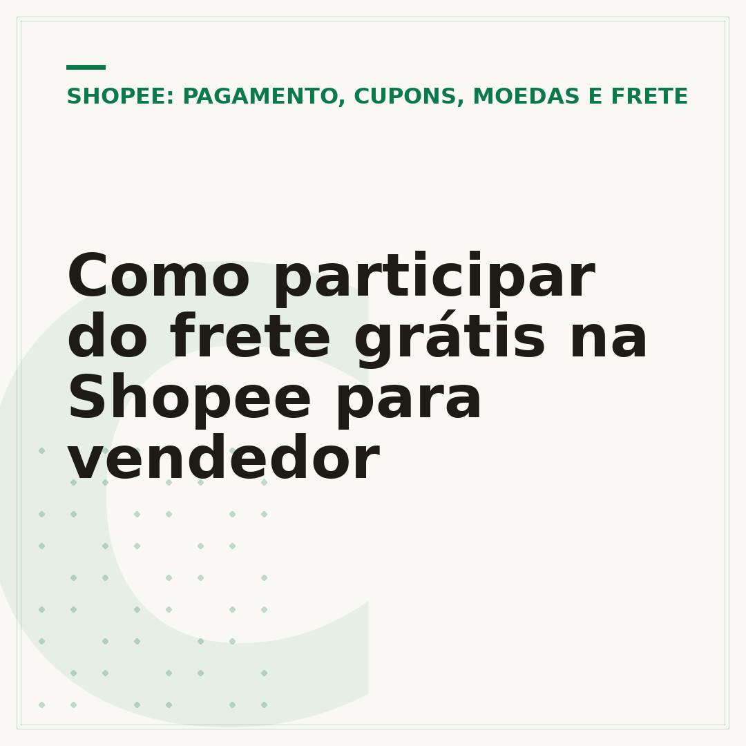 Como participar do frete grátis na Shopee para vendedor