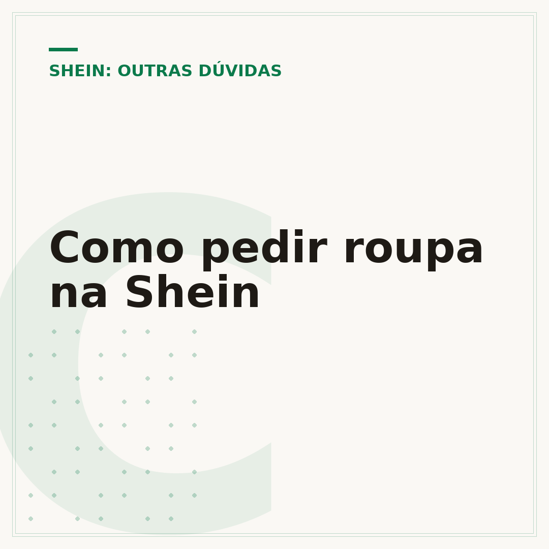 Como pedir roupa na Shein