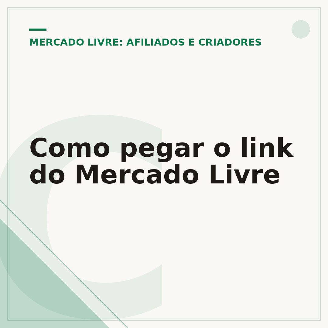Como pegar o link do Mercado Livre