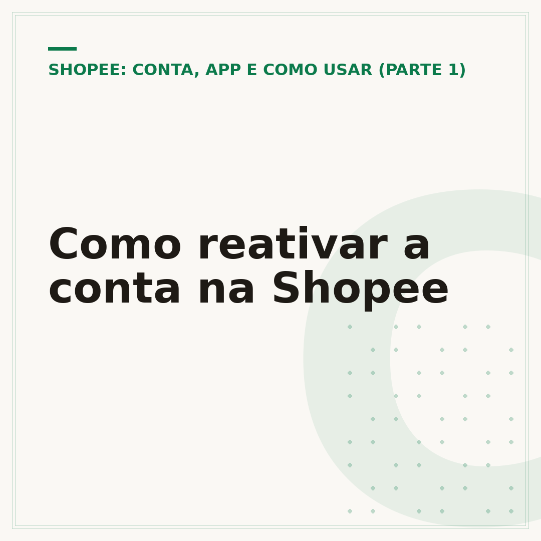 Como reativar a conta na Shopee