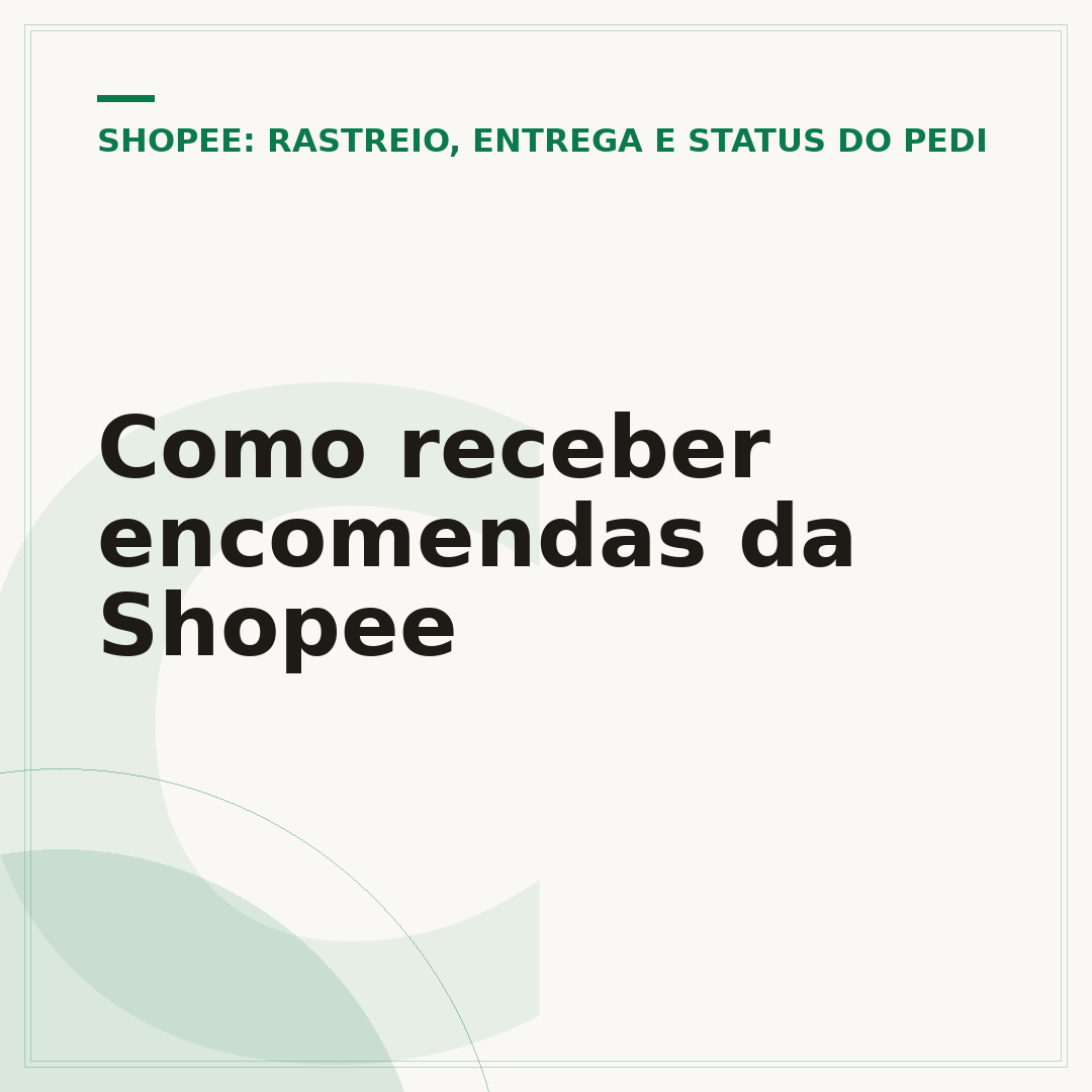 Como receber encomendas da Shopee