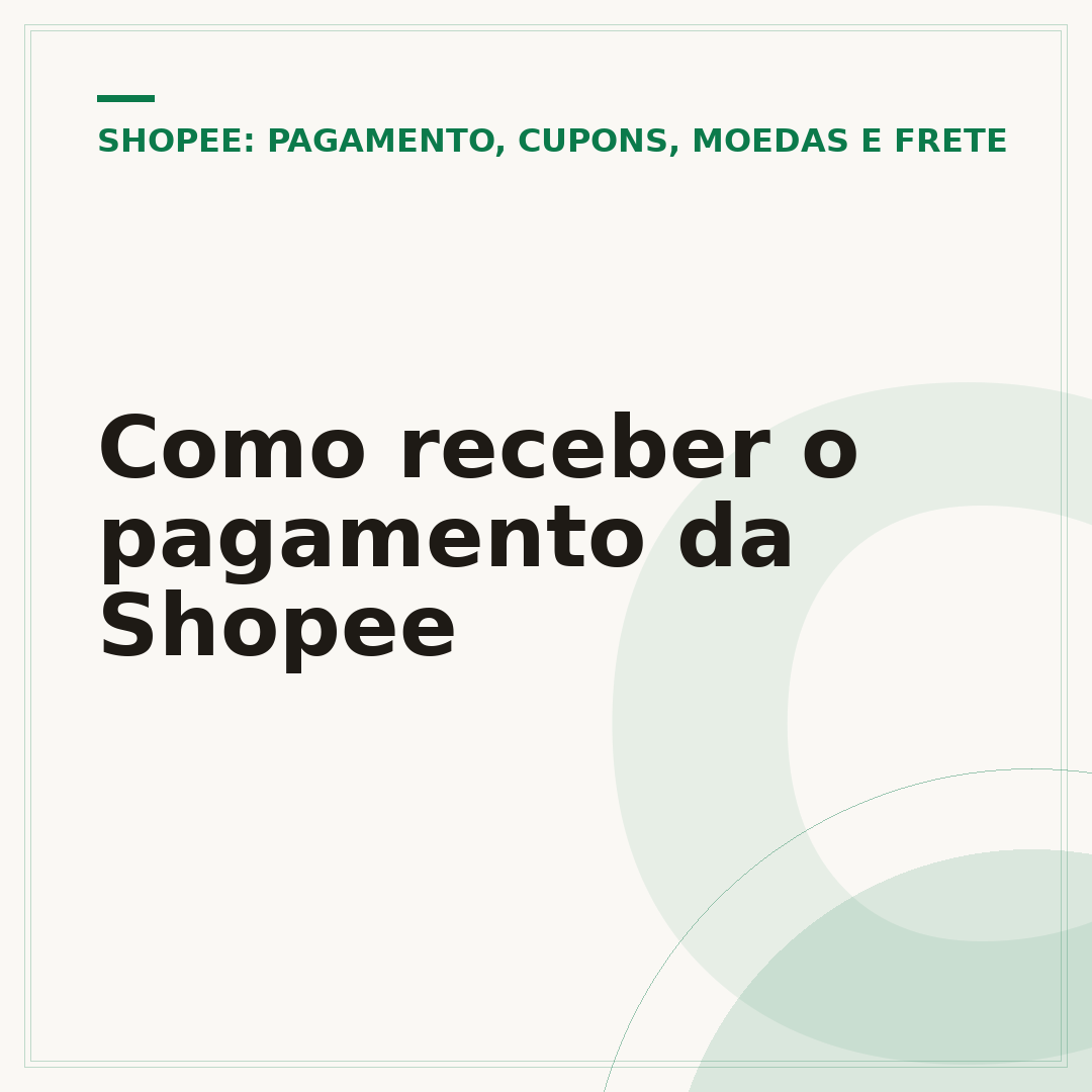 Como receber o pagamento da Shopee