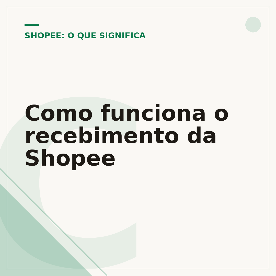 Como funciona o recebimento da Shopee