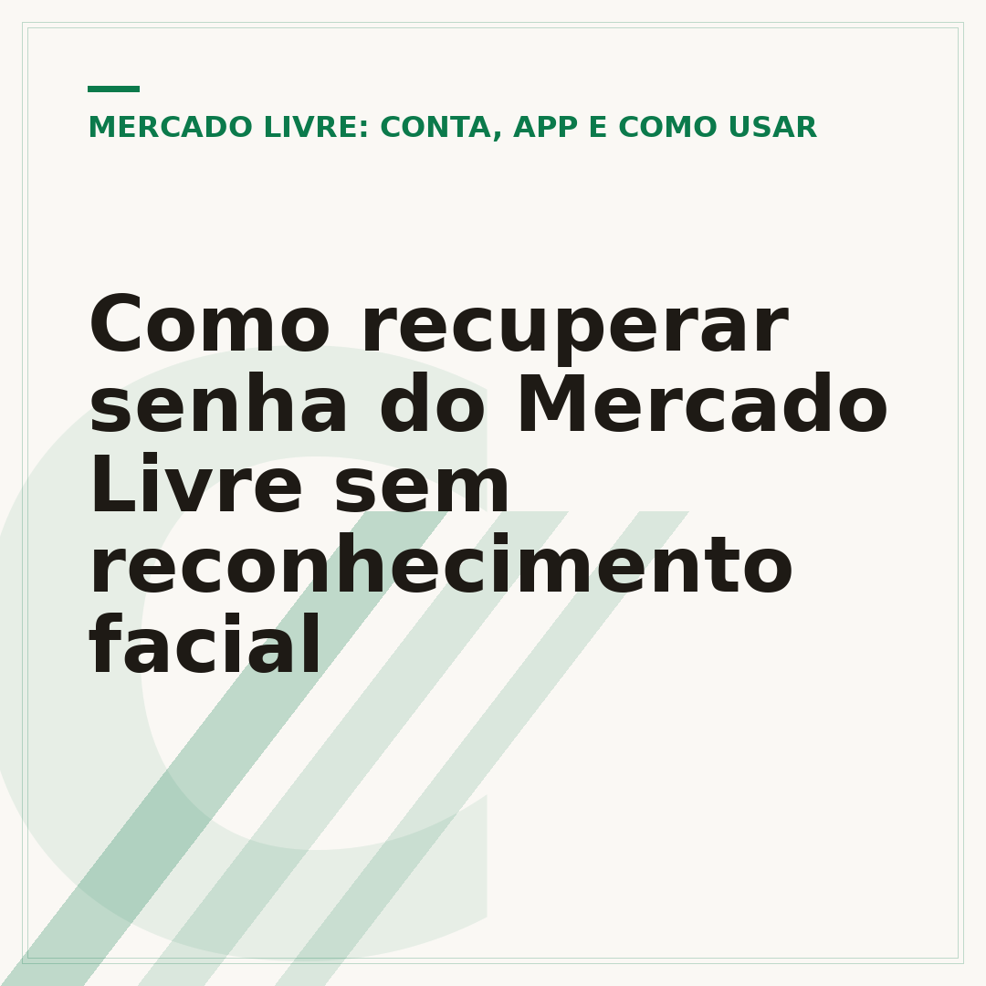 Como recuperar senha do Mercado Livre sem reconhecimento facial