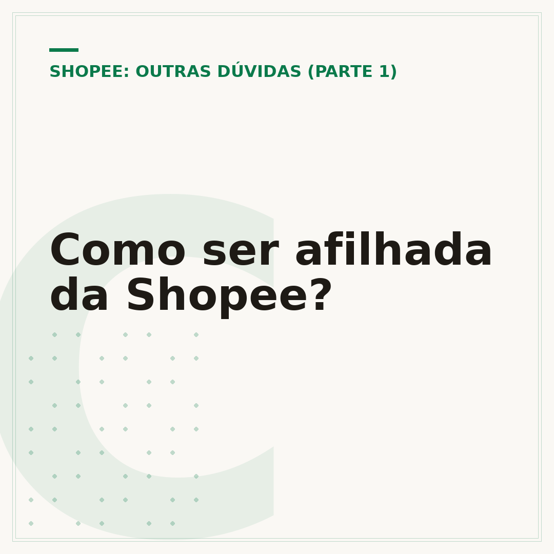 Como ser afilhada da Shopee?