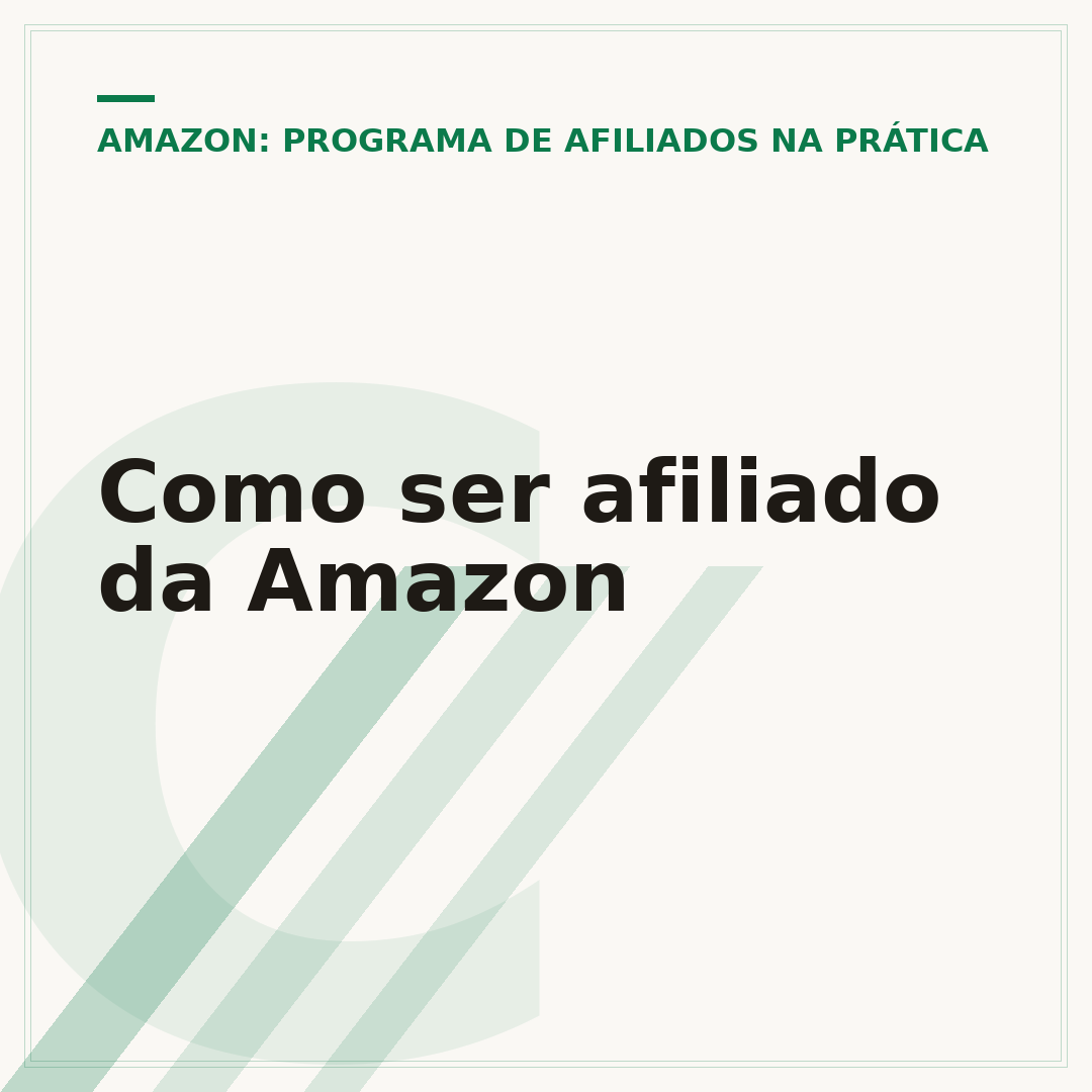 Como ser afiliado da Amazon