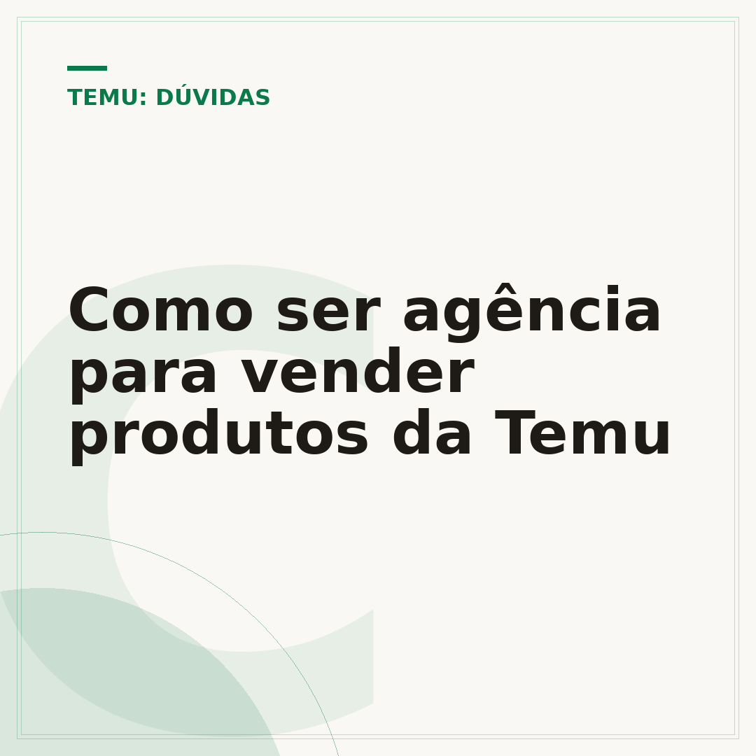 Como ser agência para vender produtos da Temu