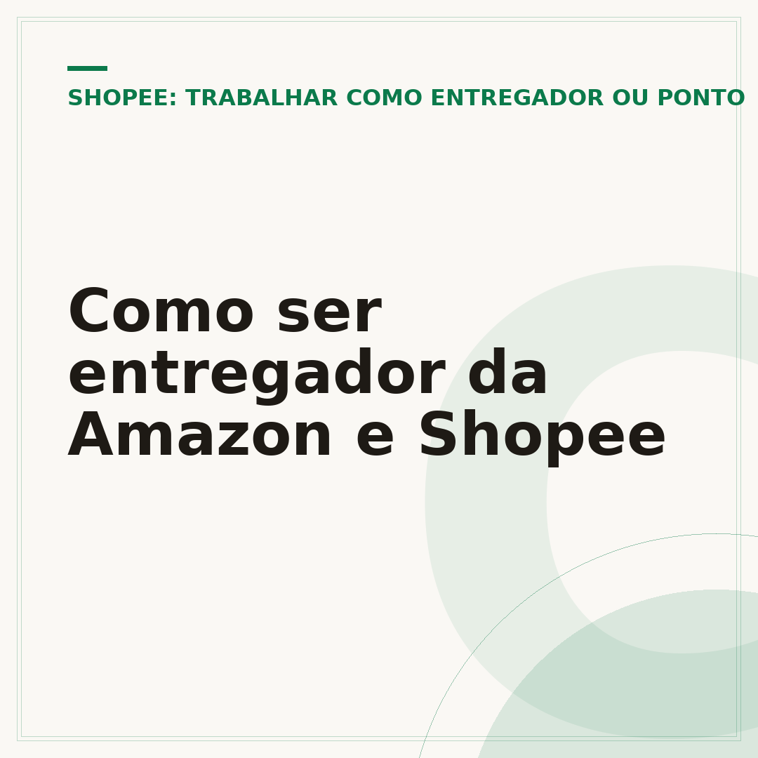 Como ser entregador da Amazon e Shopee