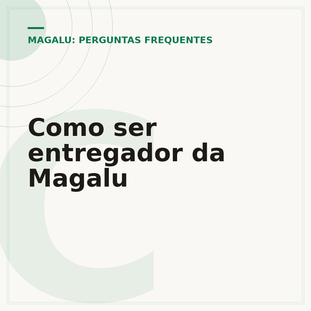 Como ser entregador da Magalu