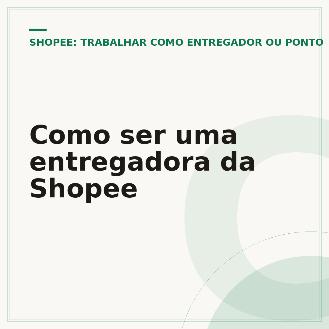 Como ser uma entregadora da Shopee