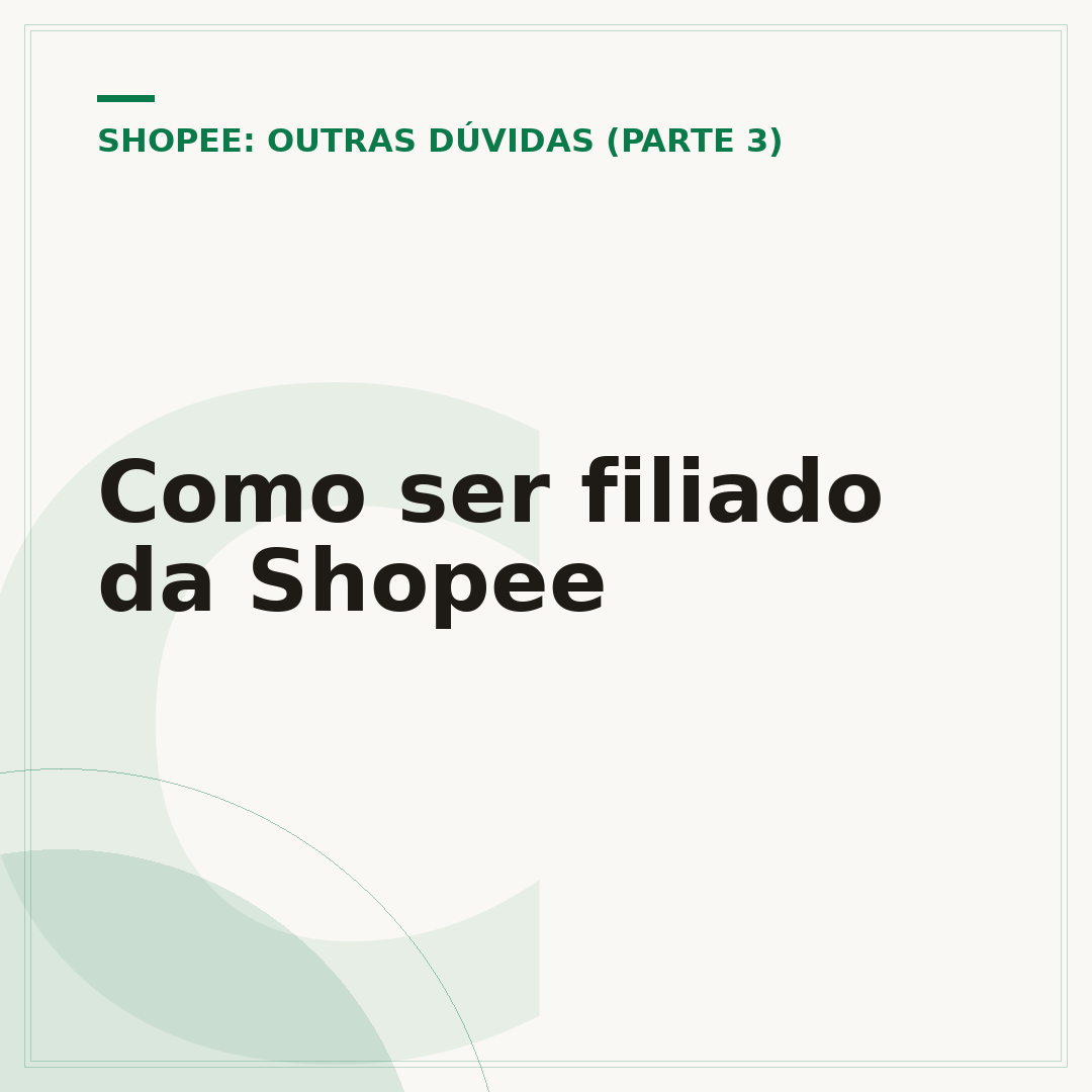 Como ser filiado da Shopee