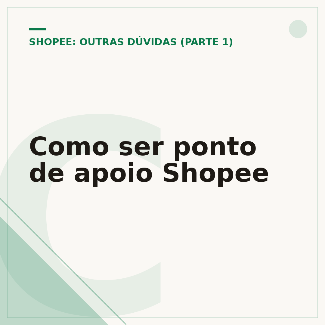 Como ser ponto de apoio Shopee