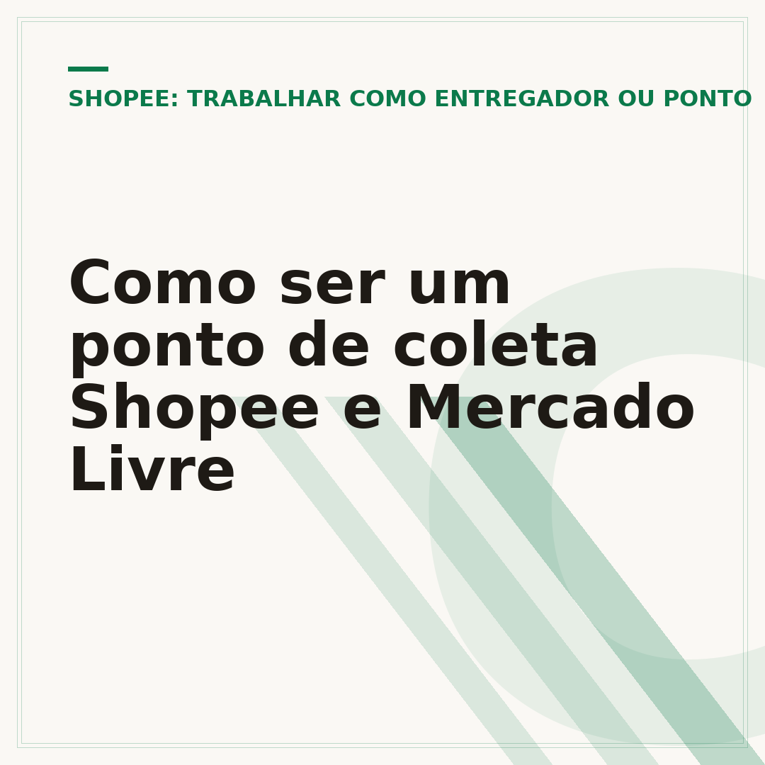 Como ser um ponto de coleta Shopee e Mercado Livre