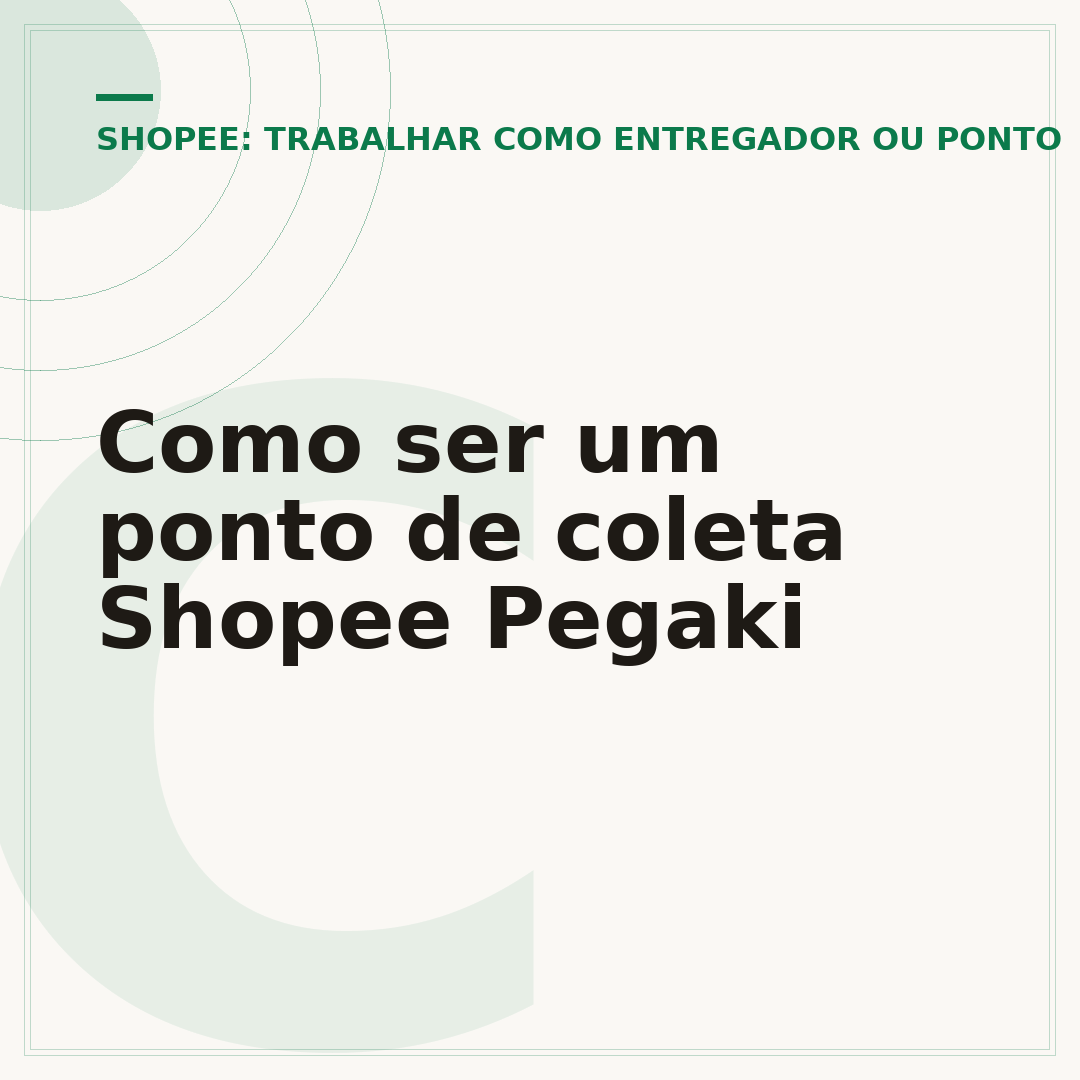 Como ser um ponto de coleta Shopee Pegaki