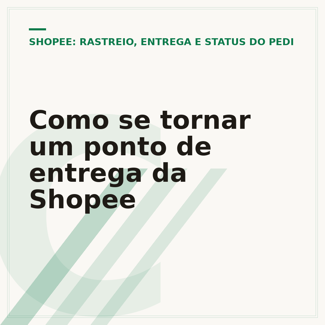 Como se tornar um ponto de entrega da Shopee