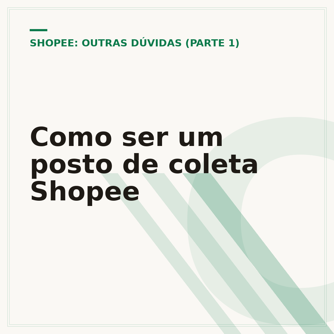 Como ser um posto de coleta Shopee