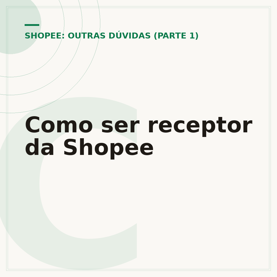 Como ser receptor da Shopee