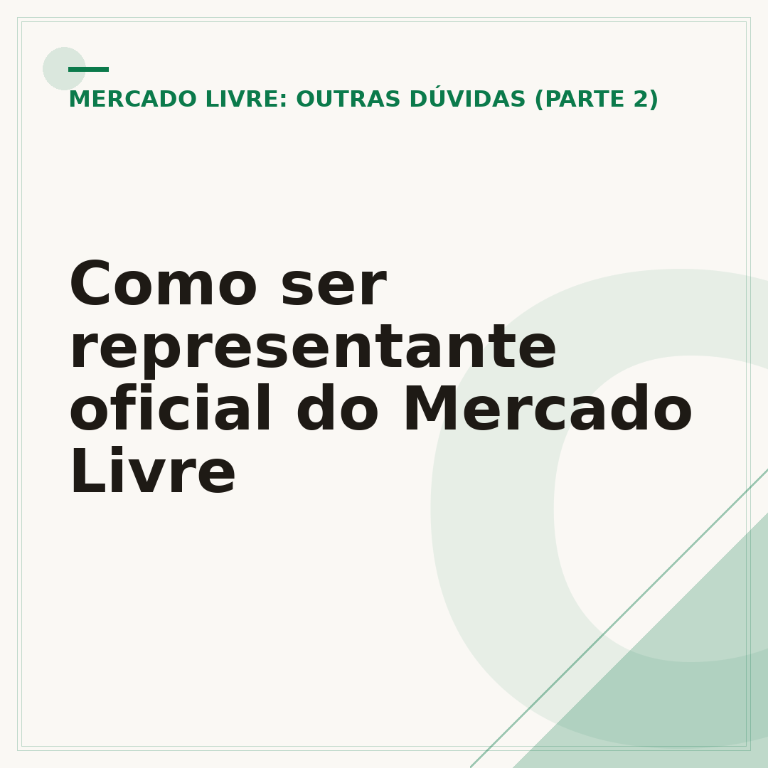 Como ser representante oficial do Mercado Livre