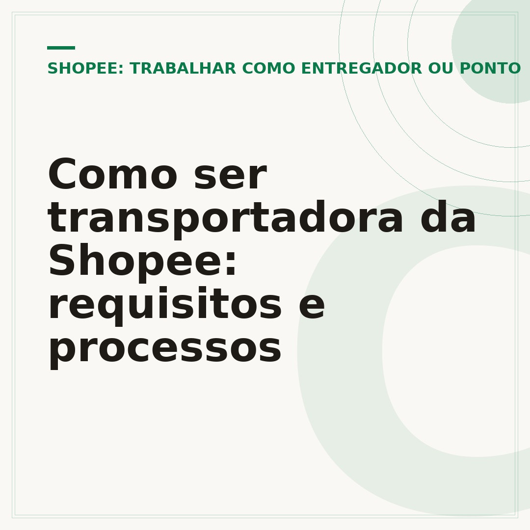 Como ser transportadora da Shopee: requisitos e processos