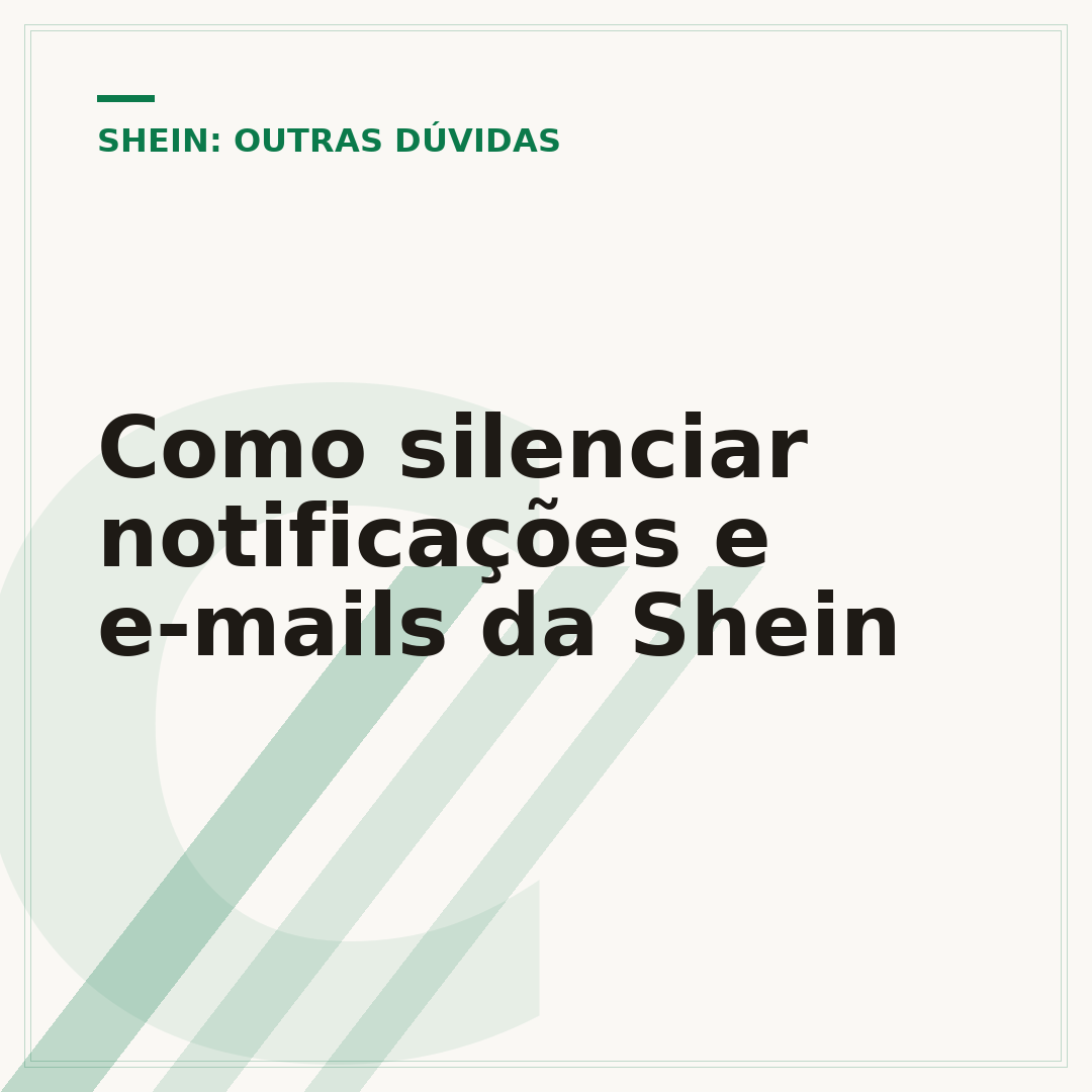 Como silenciar notificações e e-mails da Shein