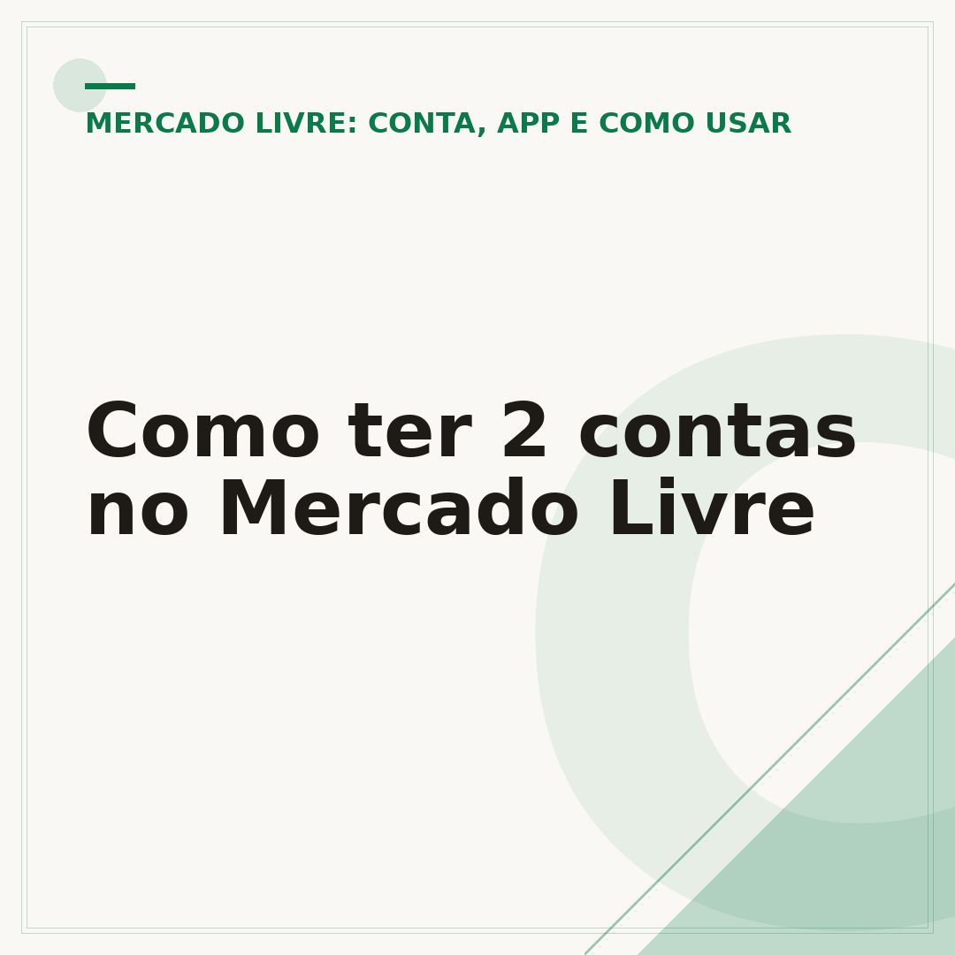Como ter 2 contas no Mercado Livre