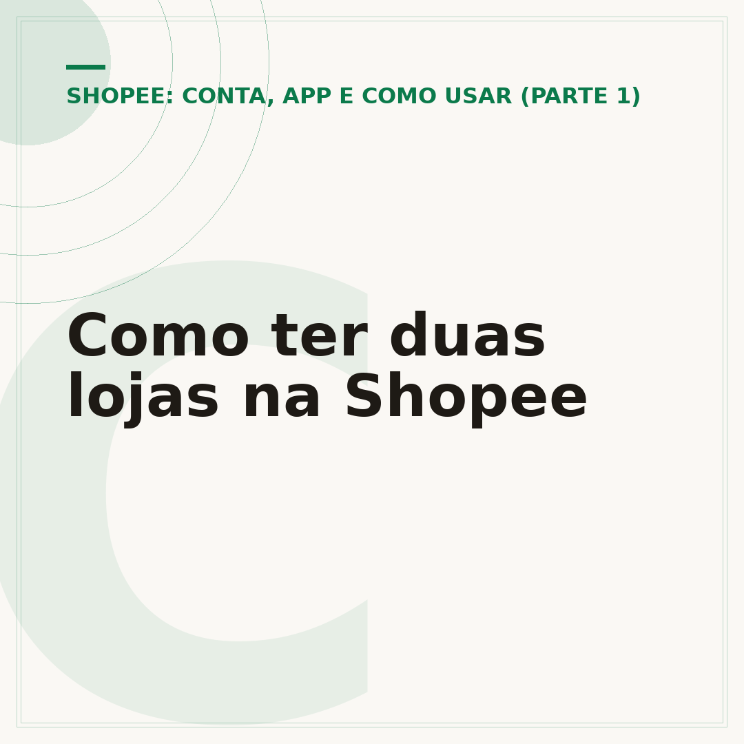 Como ter duas lojas na Shopee