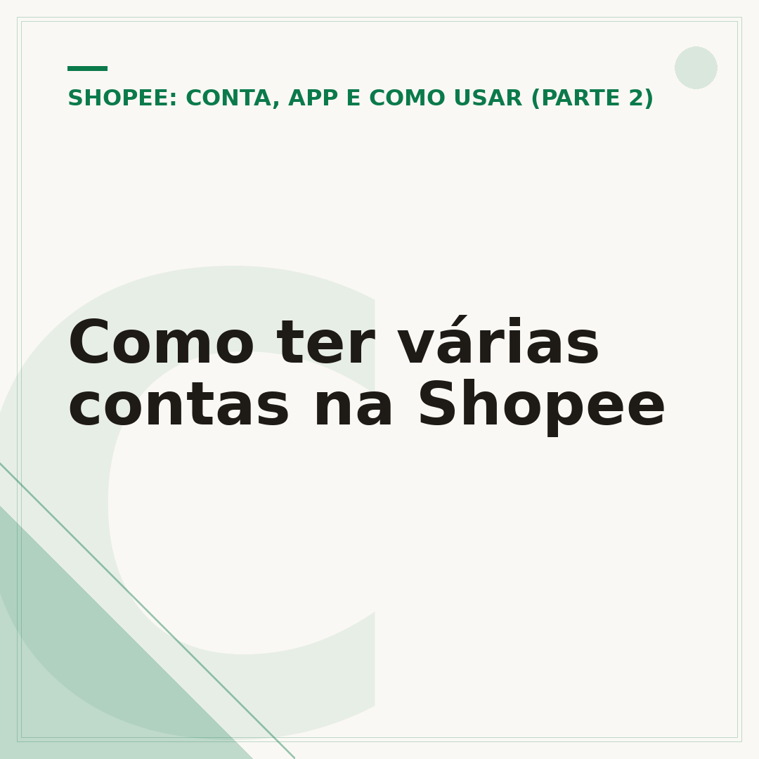 Como ter várias contas na Shopee