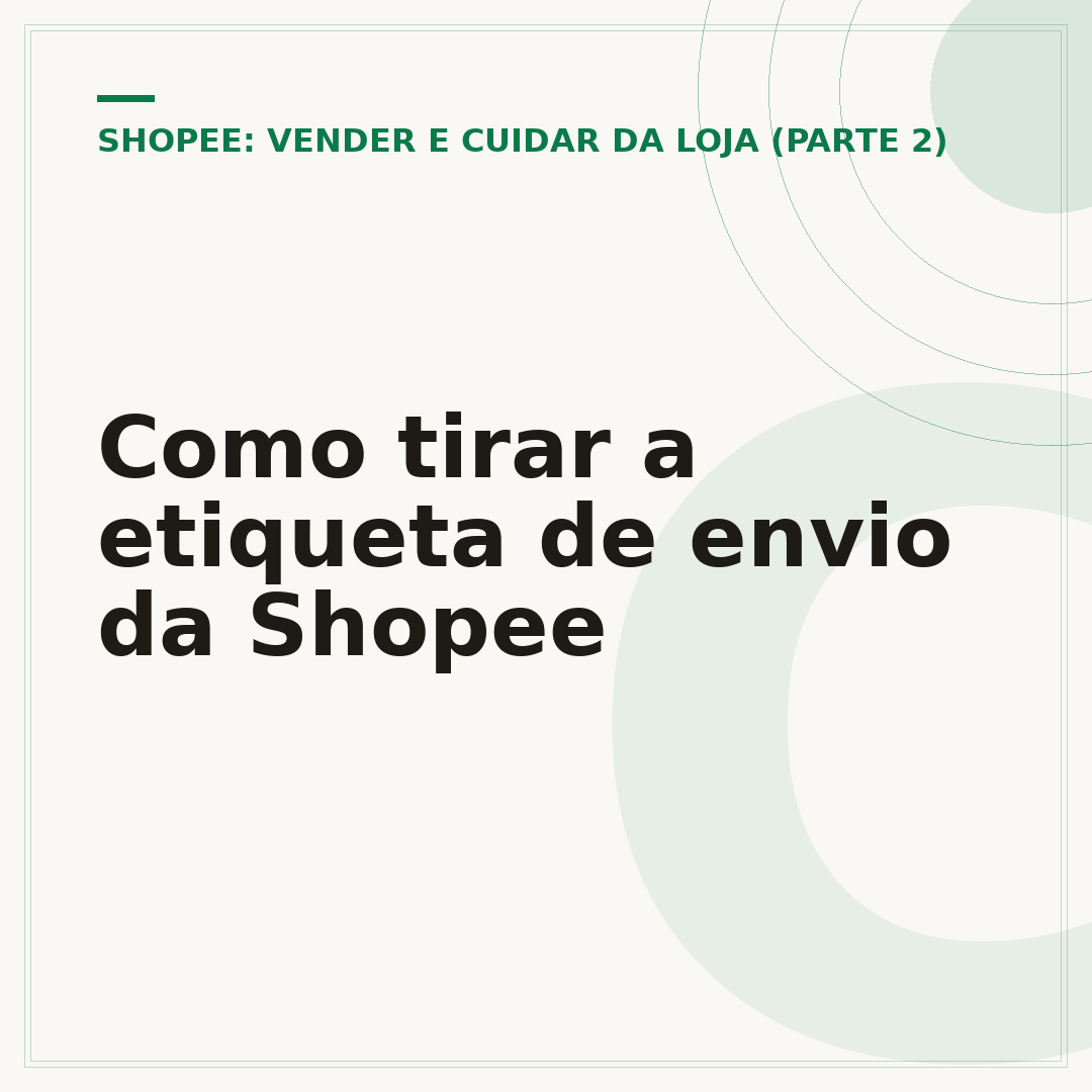 Como tirar a etiqueta de envio da Shopee