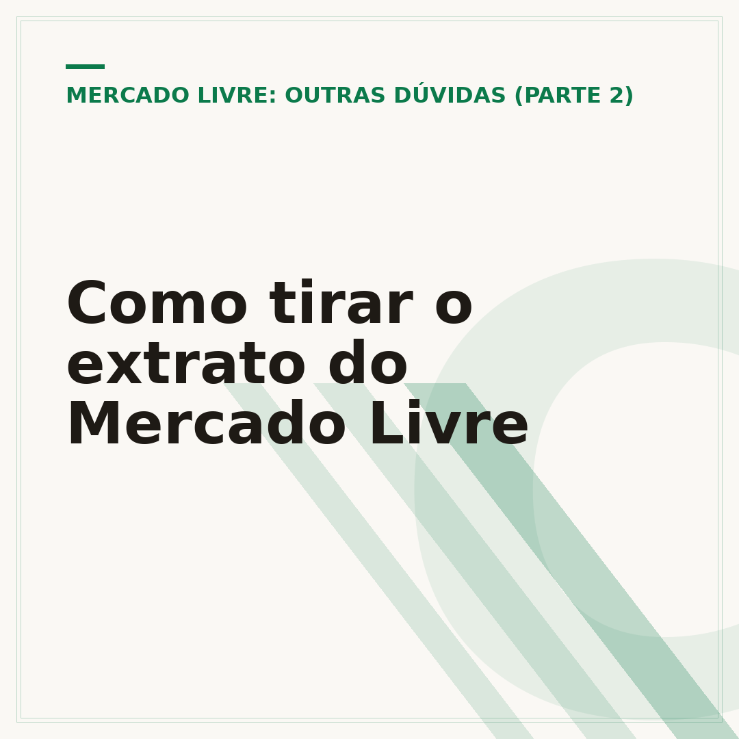 Como tirar o extrato do Mercado Livre